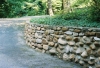 Paved Driveway and Rock Wall